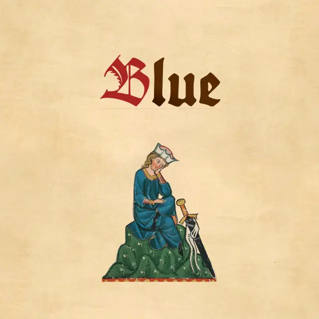 Cover artwork for "Blue (Da Ba Dee)" by Cornelius Link, a Bardcore version of the Eiffel 65 song
