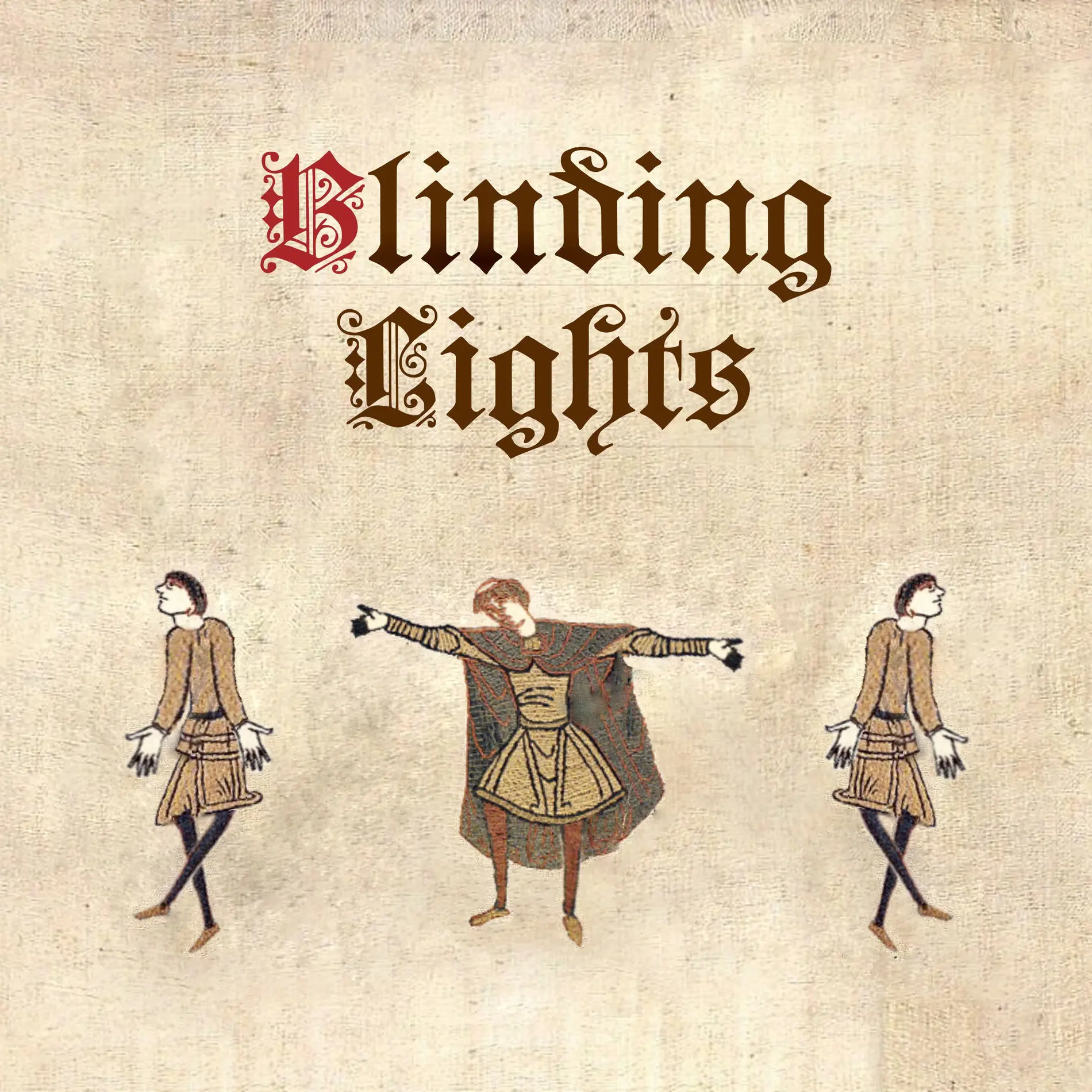 Cover artwork for "Blinding Lights" by Cornelius Link, a Bardcore version of the The Weeknd song