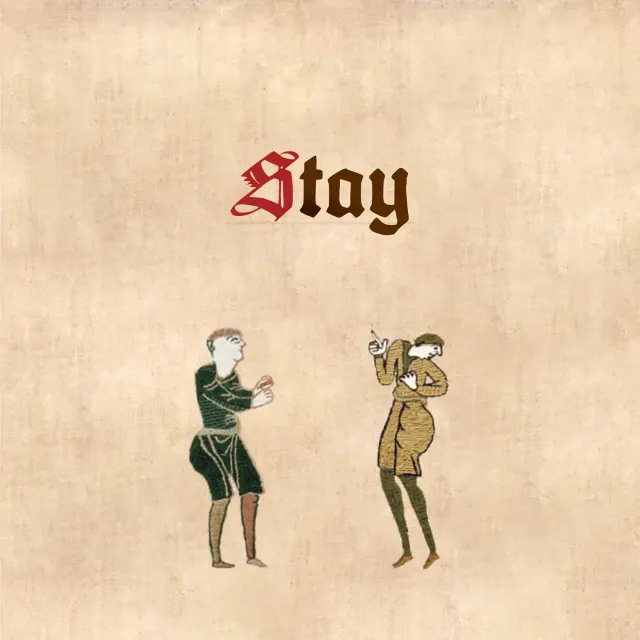 Cover artwork for "Stay" by Cornelius Link, a Bardcore version of the The Kid LAROI, Justin Bieber song