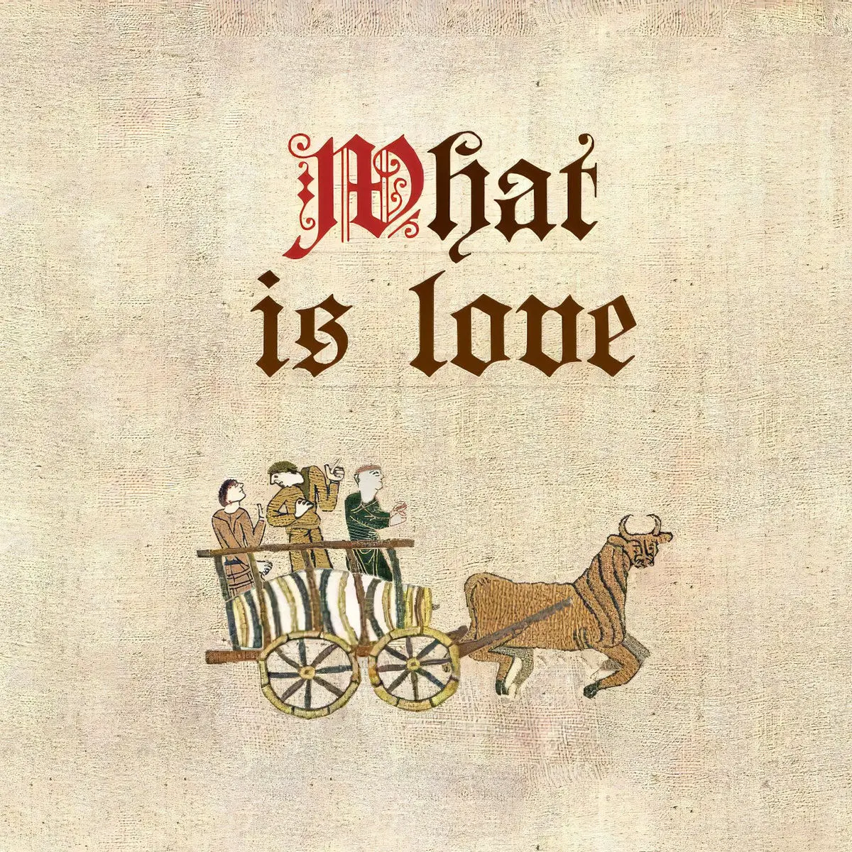 Cover artwork for "What Is Love" by Cornelius Link, a Bardcore version of the Haddaway song
