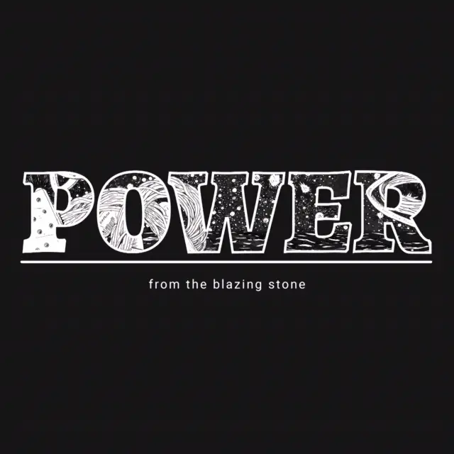 Cover artwork for "Power From The Blazing Stone", a soundtrack by Cornelius Link